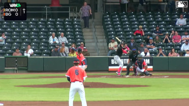 Eric Hartman homers (2) on a fly ball to right center field.