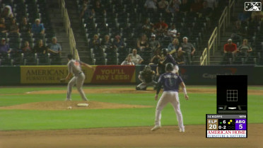 Kevin Kopps records his first Triple-A strikeout