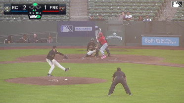 Kendrey Maduro singles on a ground ball to right fielder Derek Bernard. Hayden Alvarez scores.