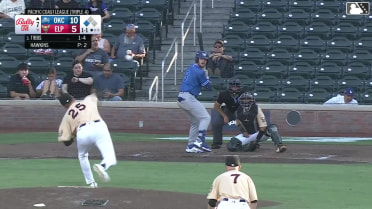 James Tibbs III singles on a ground ball to right fielder Carlos Rodríguez. Alek Thomas scores.