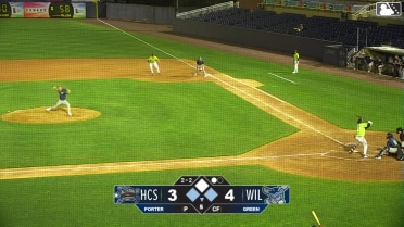 Elijah Green grounds into a double play, first baseman Rafe Perich to shortstop Luke Hanson to pitcher Brock Porter. Ethan Petry out at 2nd. Elijah Green out at 1st.