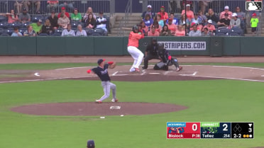 Rowdy Tellez homers (5) on a fly ball to center field.