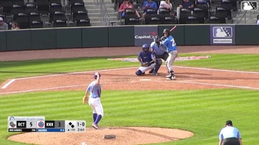 Ben Gobbel doubles (1) on a fly ball to left fielder Jordan Nwogu. Raudi Rodriguez scores. Tucker Flint scores.