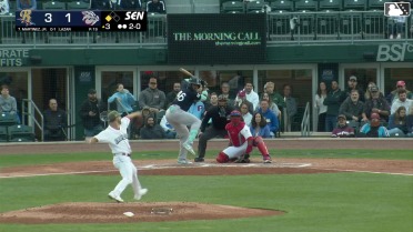 Max Lazar In play, run(s) to Ernesto Martinez Jr.
