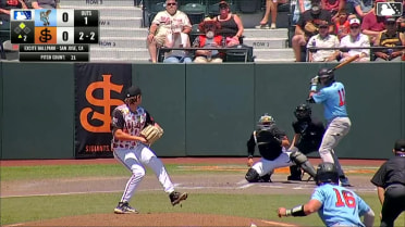 Sam Bower In play, run(s) to Ryan Picollo
