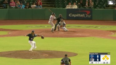 Will Bush walks. Pascanel Ferreras scores. Lucas Spence to 3rd. Walker Janek to 2nd.