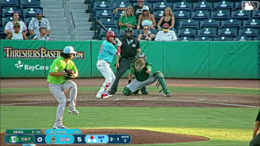 Nolan Beltran singles on a line drive to left fielder Bernard Moon. Juan Villavicencio scores.