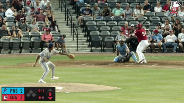 Ruben Ibarra homers (11) on a fly ball to center field.