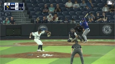 Trey Snyder out on a sacrifice fly to right fielder Dean Toigo in foul territory. Elian Peña scores. Ronald Hernandez to 3rd.