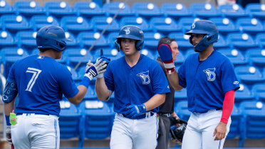 Toman Homers Twice, King Fans Nine, Rehabbers Shine in 7-1 Victory