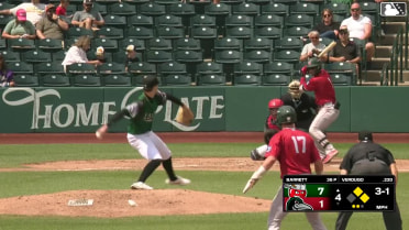 Rosman Verdugo singles on a ground ball to center fielder Eduardo Quintero. Ryan Wideman scores. Jack Costello to 2nd.