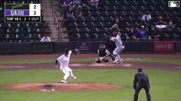 Lonnie White Jr. singles on a ground ball to left fielder Ryan Burrowes. Brian Sanchez scores. Matt King to 3rd.