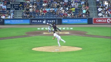 Richard Fitts records his fifth strikeout