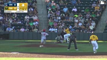 Jakob Christian singles on a ground ball to center fielder Robert Calaz. Dakota Jordan scores.