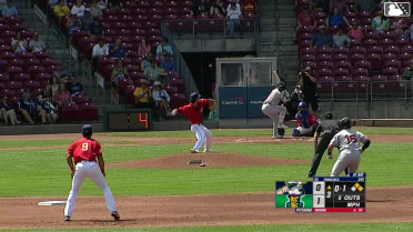 Welbyn Francisca singles on a line drive to center fielder Yasser Mercedes. Victor Izturis scores. Dauri Fernandez to 2nd.