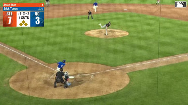 Erick Torres out on a sacrifice fly to center fielder Dillon Head. Ramon Ramirez scores. Derlin Figueroa to 3rd. Austin Charles to 2nd.