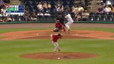 Braylen Wimmer homers (1) on a fly ball to right center field.