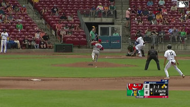 Yasser Mercedes homers (1) on a fly ball to left center field. Danny De Andrade scores. Marek Houston scores.