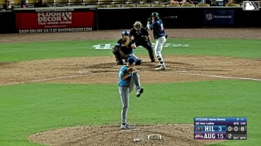 Alex Lodise homers (12) on a fly ball to center field.