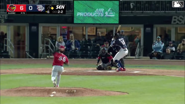 Felix Reyes homers (3) on a fly ball to left center field. Christian Cairo scores.