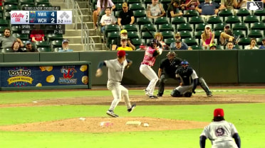 Drew Beam In play, run(s) to Garrett Spain