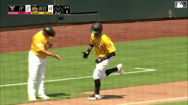 Charles Leblanc clubs a 444-foot homer