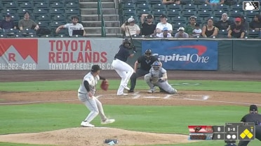 Starlin Aguilar walks. Ace Reese scores. Yorger Bautista to 3rd. Grant Jay to 2nd.