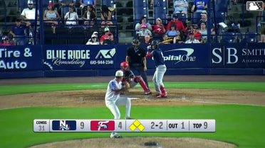 Nick Goodwin doubles (13) on a sharp line drive to left fielder Luke Ritter. Carter Cunningham scores. Cutter Coffey scores. Jackson Hornung to 3rd.