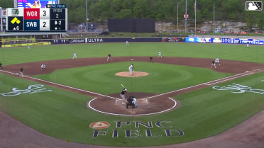 Nate Eaton out on a sacrifice fly to right fielder Yanquiel Fernández. Mikey Romero scores. Allan Castro to 3rd.