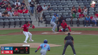 Nestor Lorant Swinging Strike to Ethan Hearn