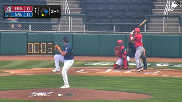 Luke Dickerson triples (2) on a fly ball to center fielder Enddy Azocar. Eli Willits scores.