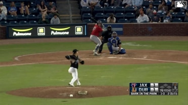 Jacob Berry homers (2) on a fly ball to right center field.