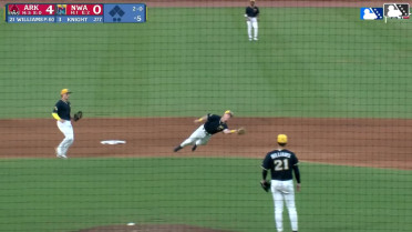 Justin Johnson's adventurous diving catch