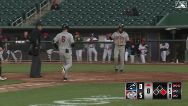 Cayden Wallace crushes a two-run homer to left field