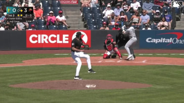 Josh Caron triples (2) on a sharp fly ball to center fielder Matt Scannell. Luke Stevenson scores.