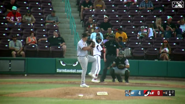 Jorge Marcheco gets his ninth strikeout of the game