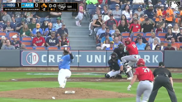 Franklin Gómez In play, run(s) to Kervin Pichardo
