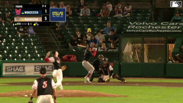 Mikey Romero singles on a ground ball to right fielder Joey Wiemer. Vinny Capra scores.