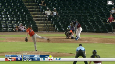 Roni Cabrera singles on a ground ball to right fielder Raylin Ramos. Angel Ramirez scores.
