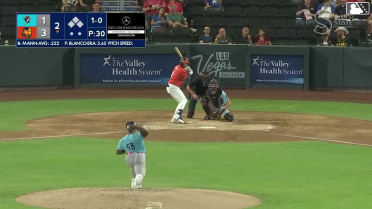 Luke Mann homers (2) on a fly ball to right center field.