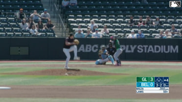 Jose Meza homers (2) on a fly ball to center field.