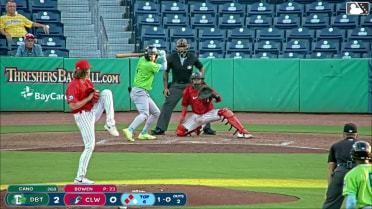 Ichiro Cano homers (6) on a fly ball to right center field. Ty Doucette scores. Kyle Henley scores.
