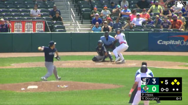 Cade Doughty out on a sacrifice fly to left fielder Cole Gabrielson. Dub Gleed scores. Cutter Coffey to 3rd. Throwing error by left fielder Cole Gabrielson.