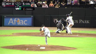 Jordan Groshans homers (11) on a line drive to left field.