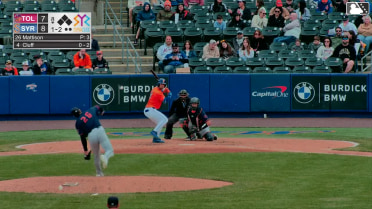 Jackson Cluff homers (1) on a line drive to right field.