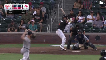 Clay Dungan homers (4) on a line drive to center field. Nick Solak scores. Carlos Rodríguez scores.