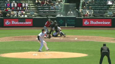 Alejo Lopez singles on a line drive to left fielder Will Brennan. Axel Sanchez scores. Miles Mastrobuoni to 2nd.