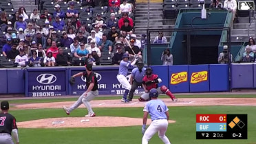 Jay Harry doubles (12) on a line drive to right fielder Joey Wiemer. Daz Cameron scores. Josh Kasevich scores.