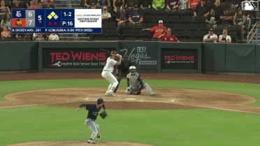 Jared Dickey singles on a sharp line drive to center fielder Gilberto Celestino. Tommy White scores. Brayan Buelvas scores.