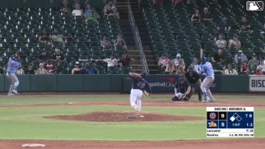 Alex Ramírez singles on a line drive to center fielder Mac Horvath. Andy Garriola scores.